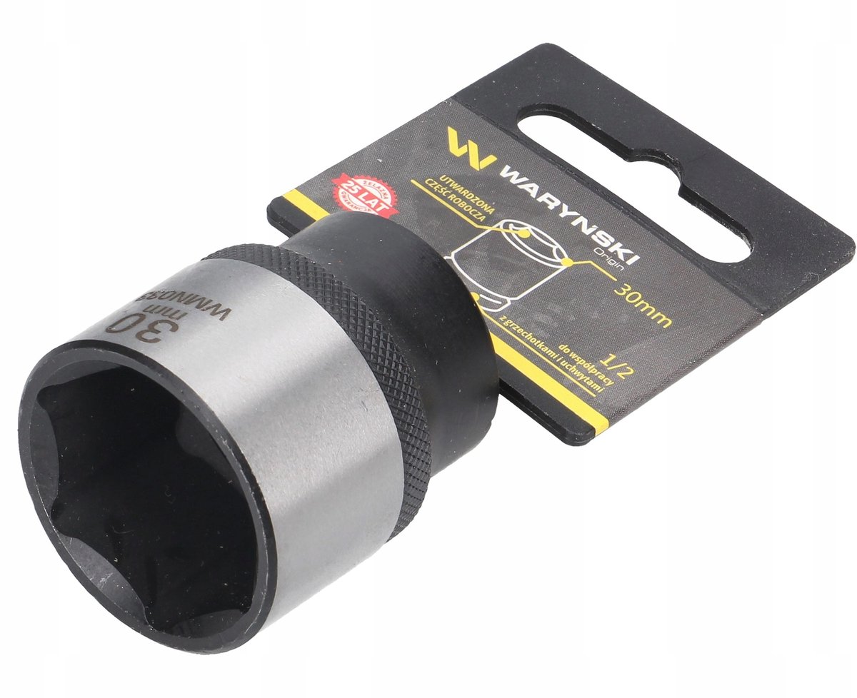 Waryński Dopslagsleutel 1/2" 30mm Zeskant - CrV Staal