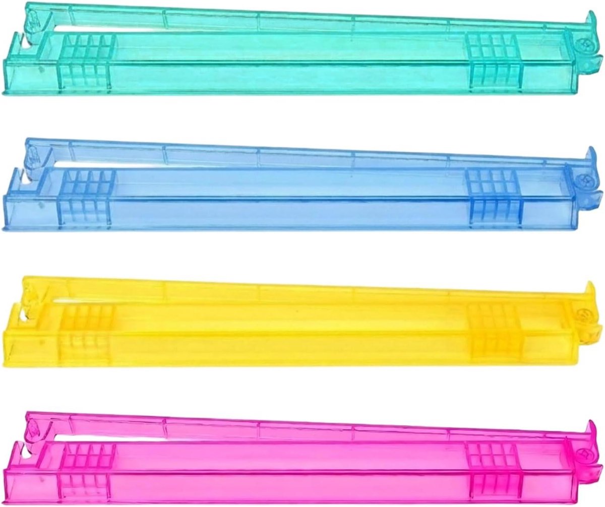 Mahjong rekken - Spelbakjes - Spelletjesavond thuis - Antislip bakje - Set van 4 - Gekleurd