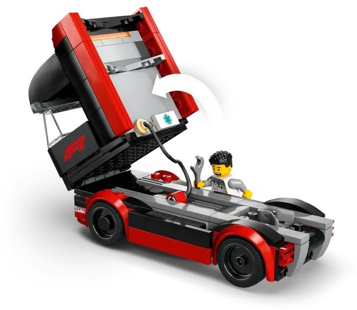 LEGO City F1 truck met RB20 en AMR24 F1® auto's speelset - 60445 — afbeelding 3