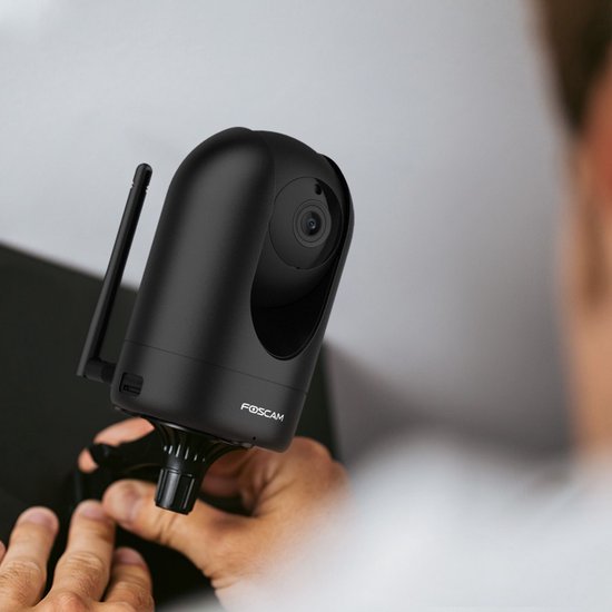 Foscam R4M - Beveiligingscamera - 4MP Super HD - Nachtzicht 10 meter - WiFi - IP camera - Zwart van Foscam — afbeelding 5