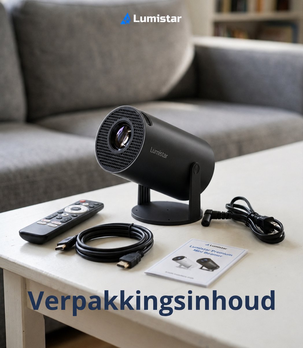 Lumistar Premium Mini Beamer - 4k support thumbnail 6
