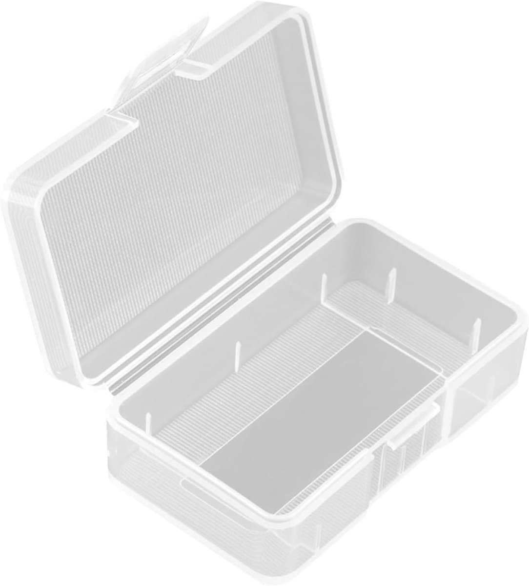 Batterij Organizer - Batterij Houder - Batterijen Opbergen - Compact Ontwerp - 5.5 x 3.3 cm - Transparant
