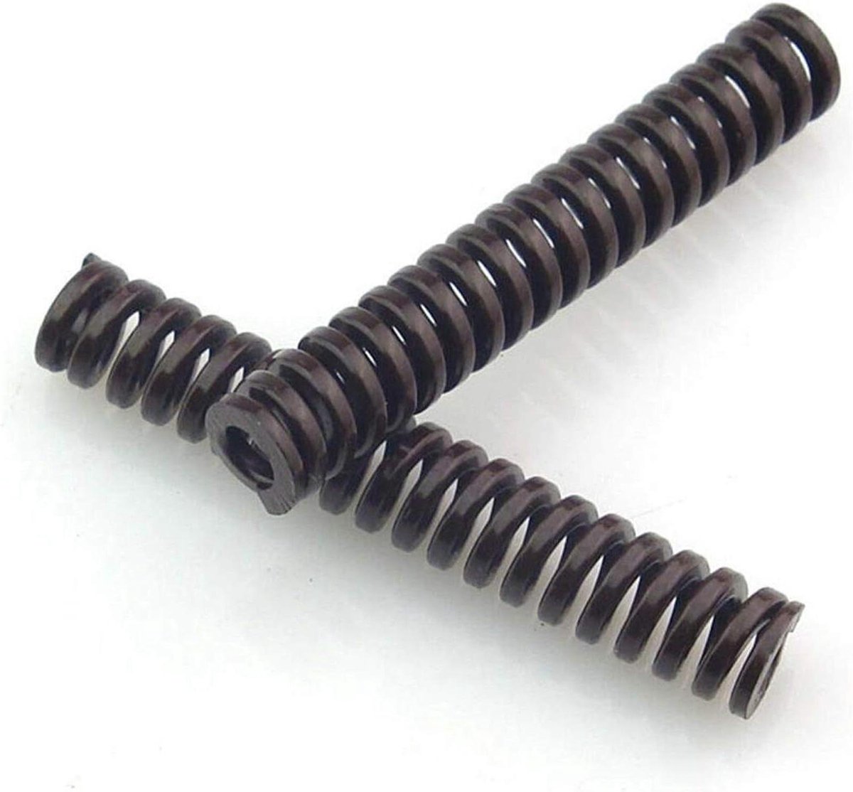 Compressieveer Set - Verlengveer Spiraalveer - Apparatuur Reparatie - Verzinkt Oppervlak - 3x25x200mm - Zilverkleurig