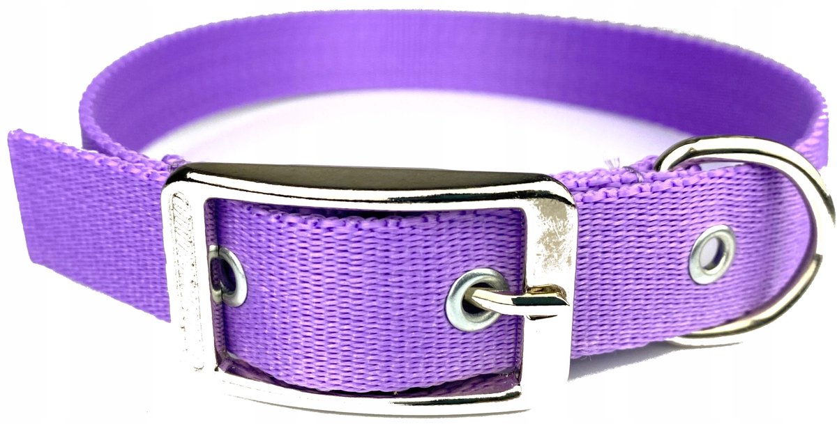 Verstelbare Hondenlijn 150-265 cm, 25 mm breed, paars