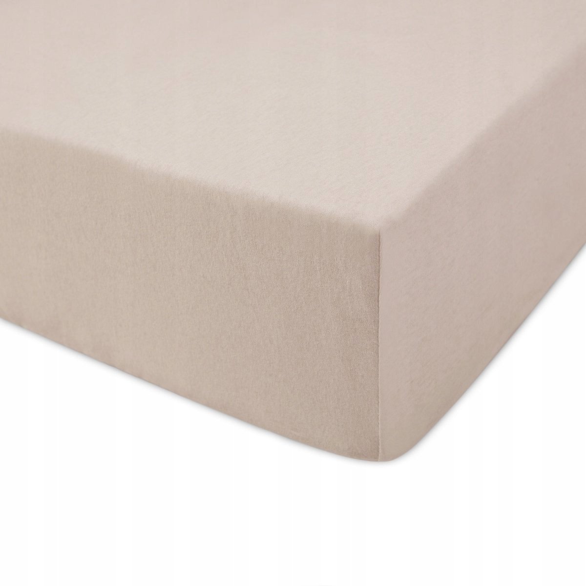 Jersey hoeslaken met elastiek 60x120 cm - Beige