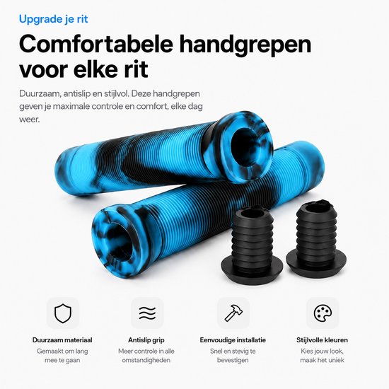 Suotu Stuntstep handvatten - Grips - Universal - Ergonomic Mountain Step Grip Set - Blauw van Suotu — afbeelding 4