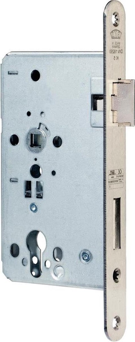 Deurslot - Insteekslot - Veilige Sluiting - Brandwerend - 24/65/72/9mm - Nikkel