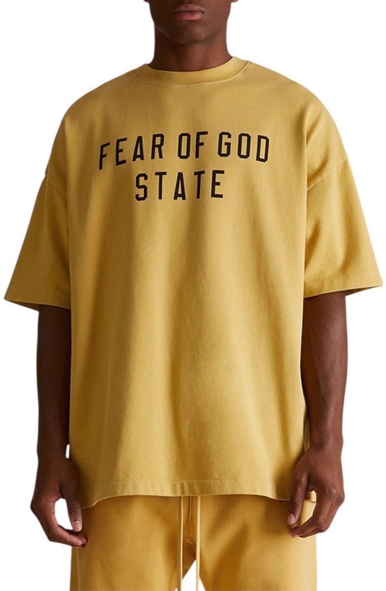 Fear Of God T-shirt Geel Jersey Amber