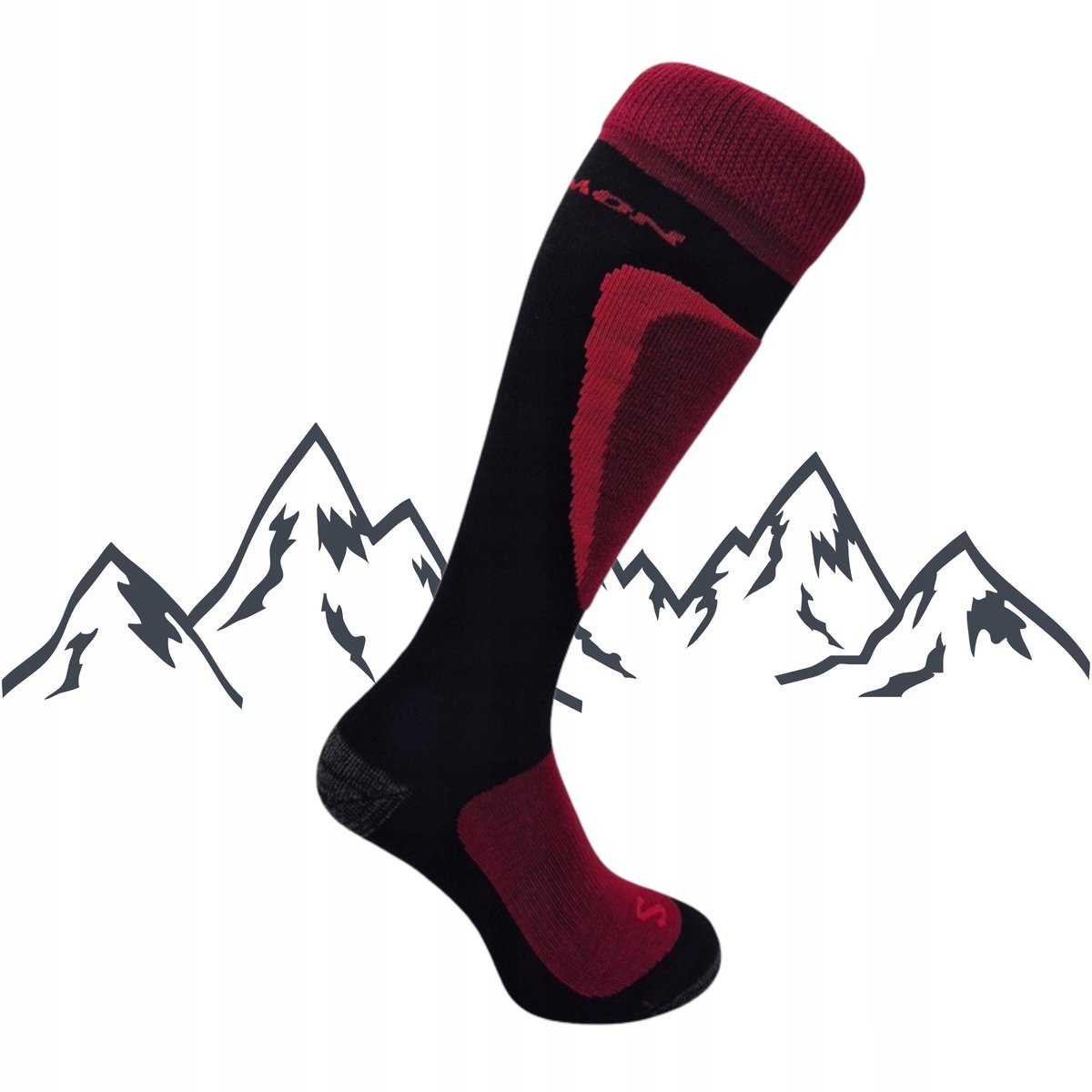 Salomon Focus Skisokken Warme Merinowol Zwart