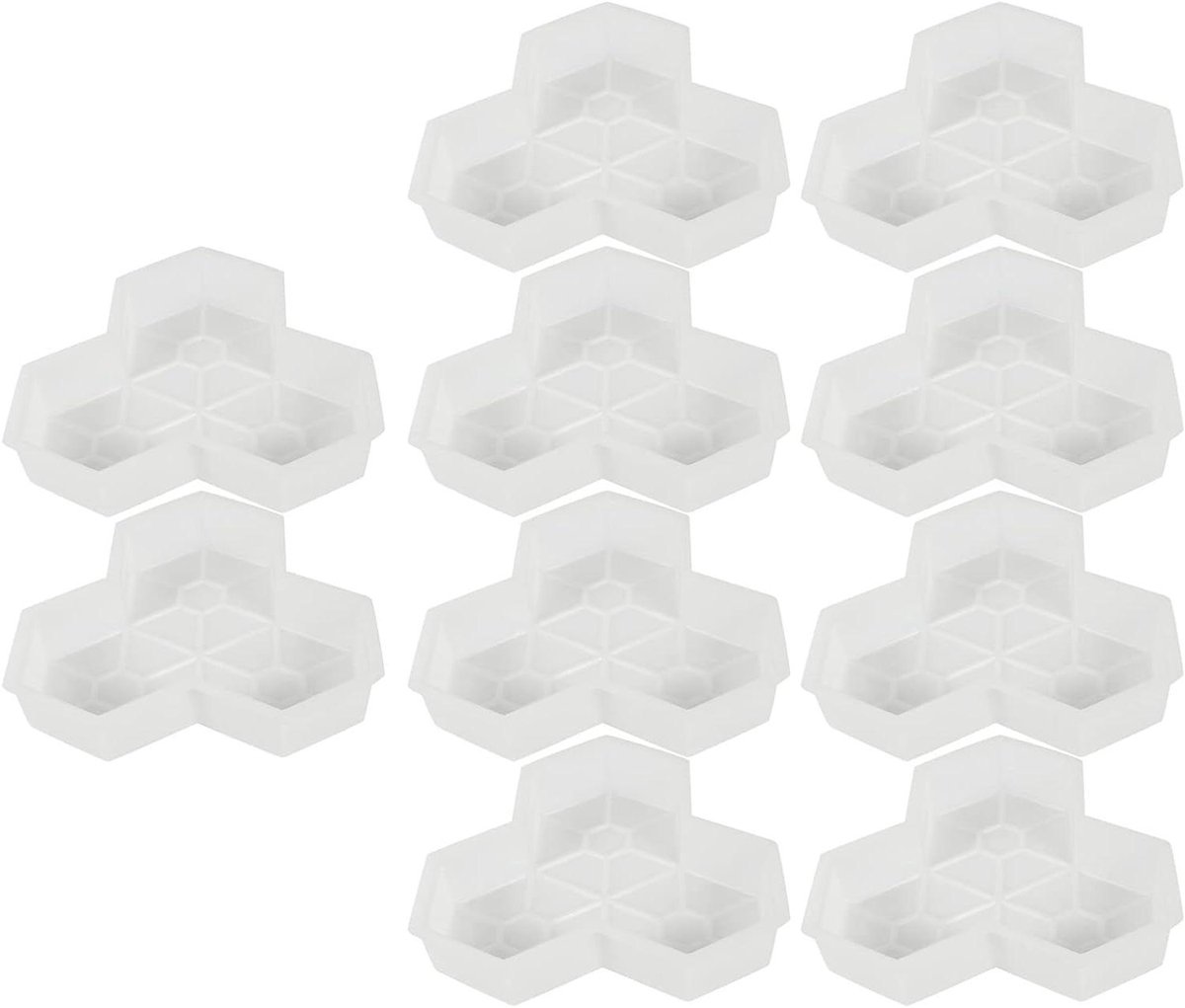 Paden Vormen - Beton Mallen - Tuin Aanleggen - Herbruikbaar Plastic - 28 cm Breed - Zwart