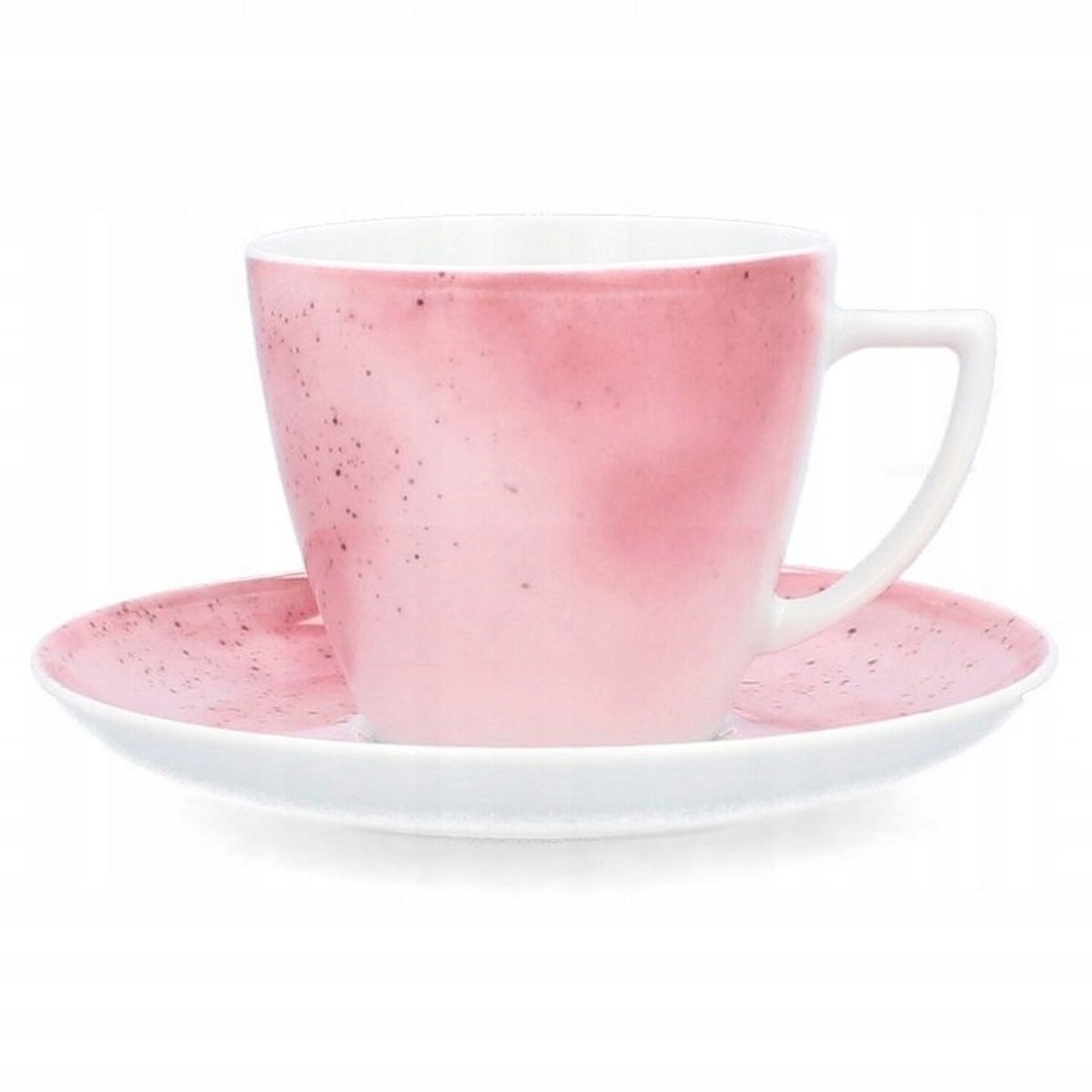 Lubiana Galaktyka Kop & Schotel 350ml Roze Stippen