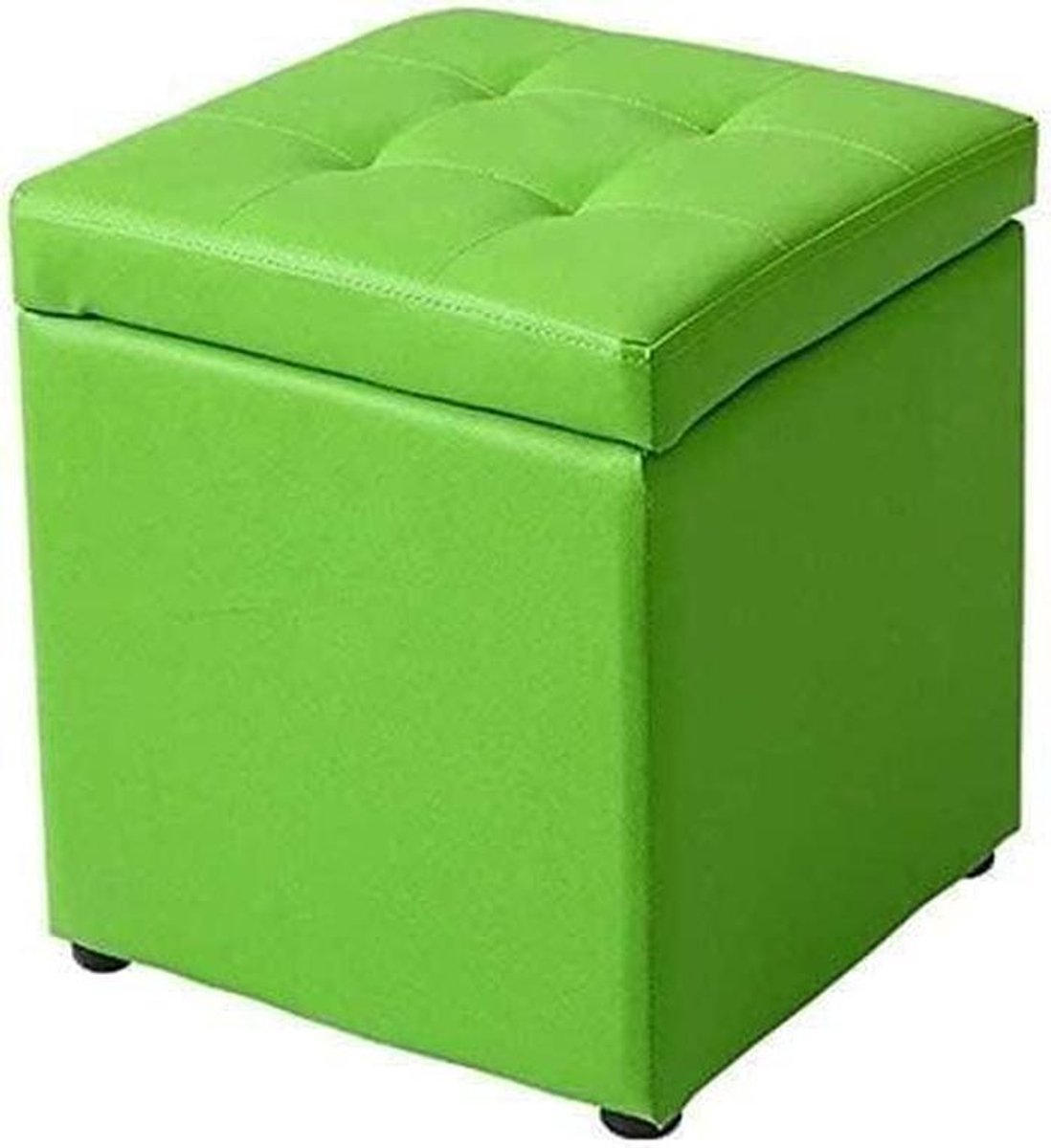 Voetenbankje - Opbergkruk bijzettafel - Voeten rusten - Stevige houten zitting - Maximaal 150 kg - Bruin