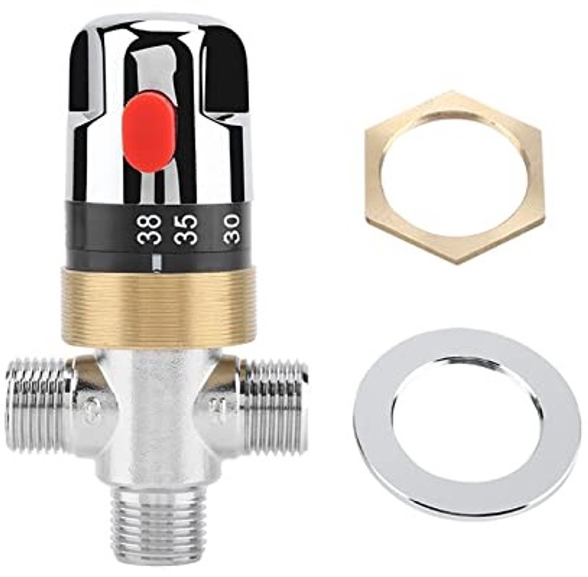 VLEMICO- Mengkraan Thermostatisch - Massief Messing - Douchekraan - Keuken/Wastafel - Zonne-douchesysteem - Afmetingen 7x4,8x13 cm - Thermostatische Kraan