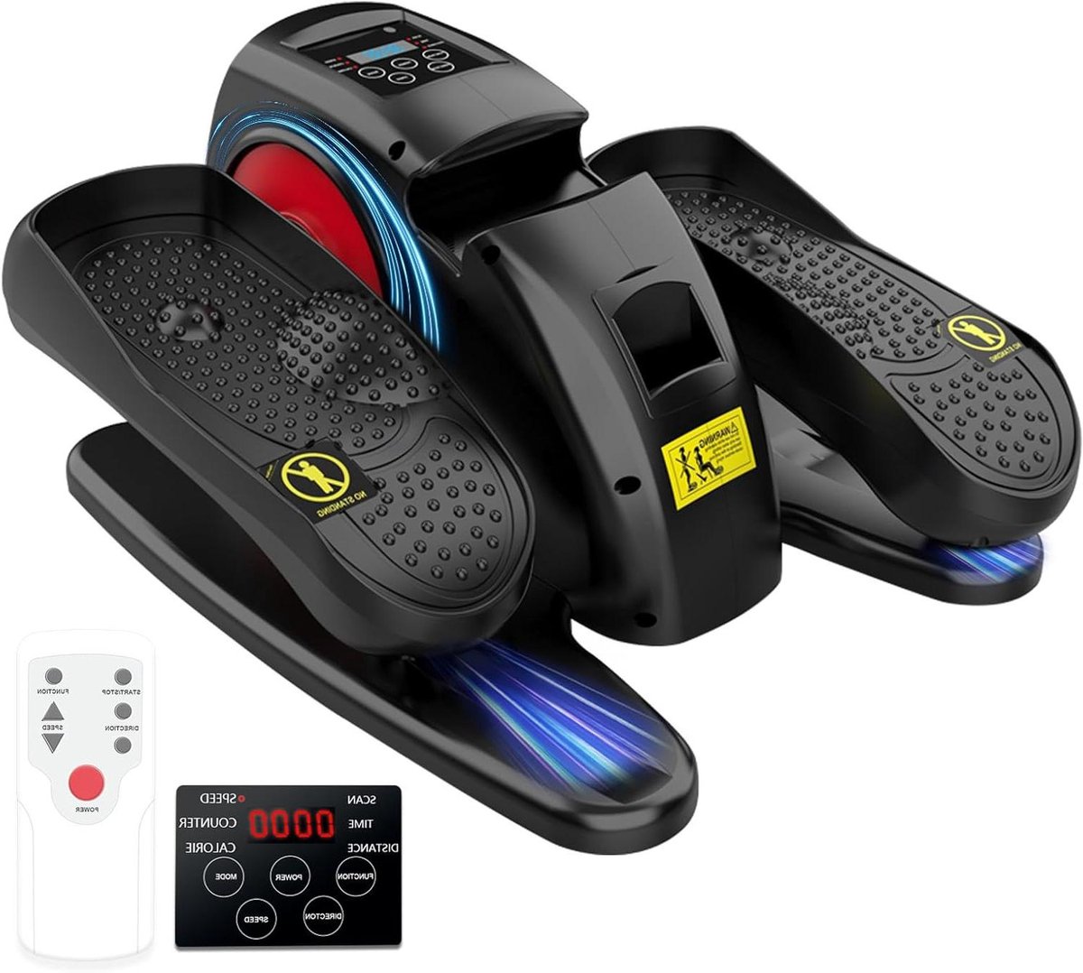Onder Bureau Elliptical - Beentrainer Pedaal - Actief Blijven - Fluisterstil Ontwerp - 15 Snelheden - Wit