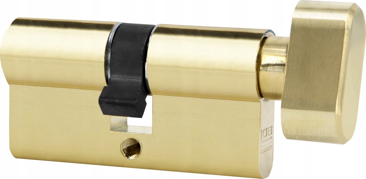 LOB ARES 35/50 cilinder met knop, één sleutelsysteem, messing