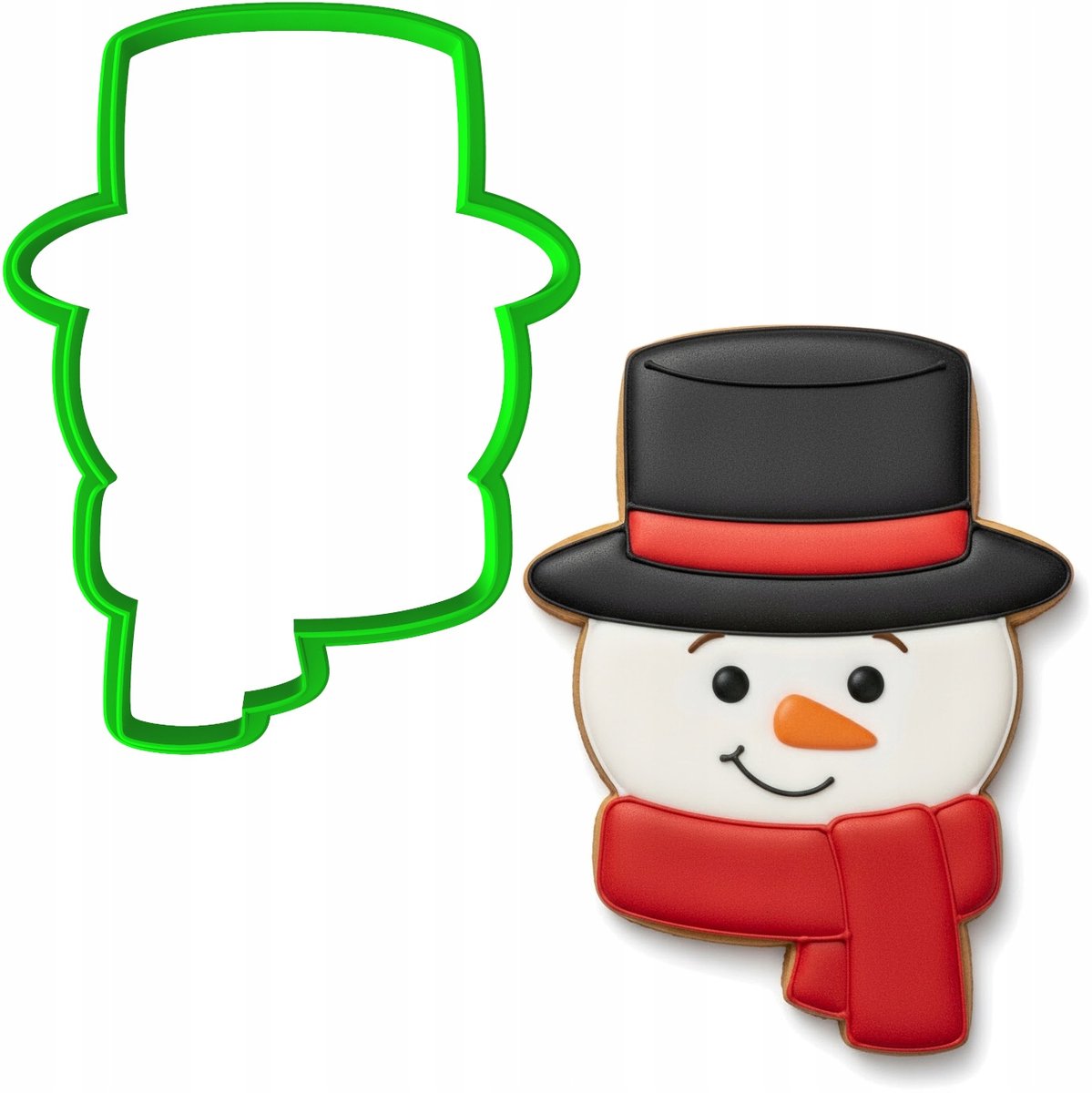 Koekjesvormer Kerstman met Sjaal 10 cm - Perfect voor Koekjes & Peperkoek