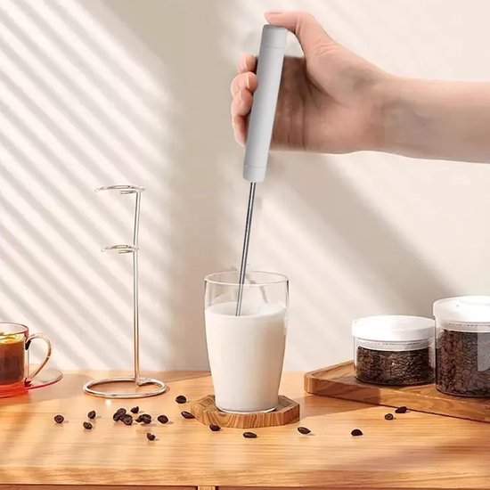 Handmixer Gereedschap - Keuken Roerder - Bakken En Mixen - Tijdbesparend Mechanisme - 26 cm - Wit — afbeelding 2