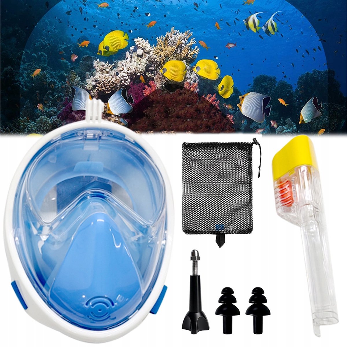 Volledig gezichtsmasker voor snorkelen - Adem vrij en ontdek de onderwaterwereld