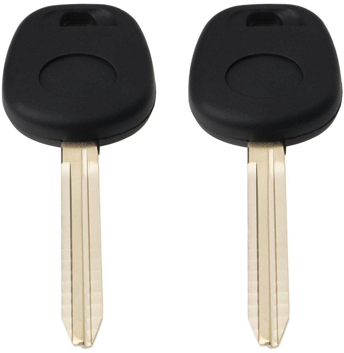 Dailygoods- Blanco Sleutels Set van 2 - Chiploos Ontwerp - Compatibel met Toyota - Reserve/Vervangingssleutel - Professioneel te Snijden - OEM 90999-00199 - Reservesleutel
