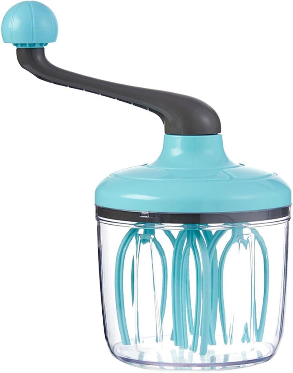 Handgedraaide Garde - Keukenmixer Opschuimer - Beslag Maken - Afneembare Handgreep - 27 cm - Lichtgroen