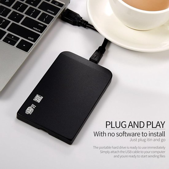 Externe Harde Schijf - Opslagapparaat Geheugen - Snelle Back-ups - Slank Draagbaar Ontwerp - 64 GB Capaciteit - Rood — afbeelding 3