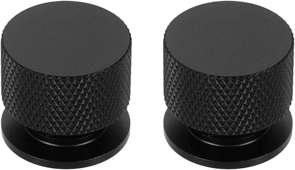 Helm Bevestigingsmiddelen - Onderdelen Set - Helm Reparatie - Aluminiumlegering - 2 Stuks - Zwart