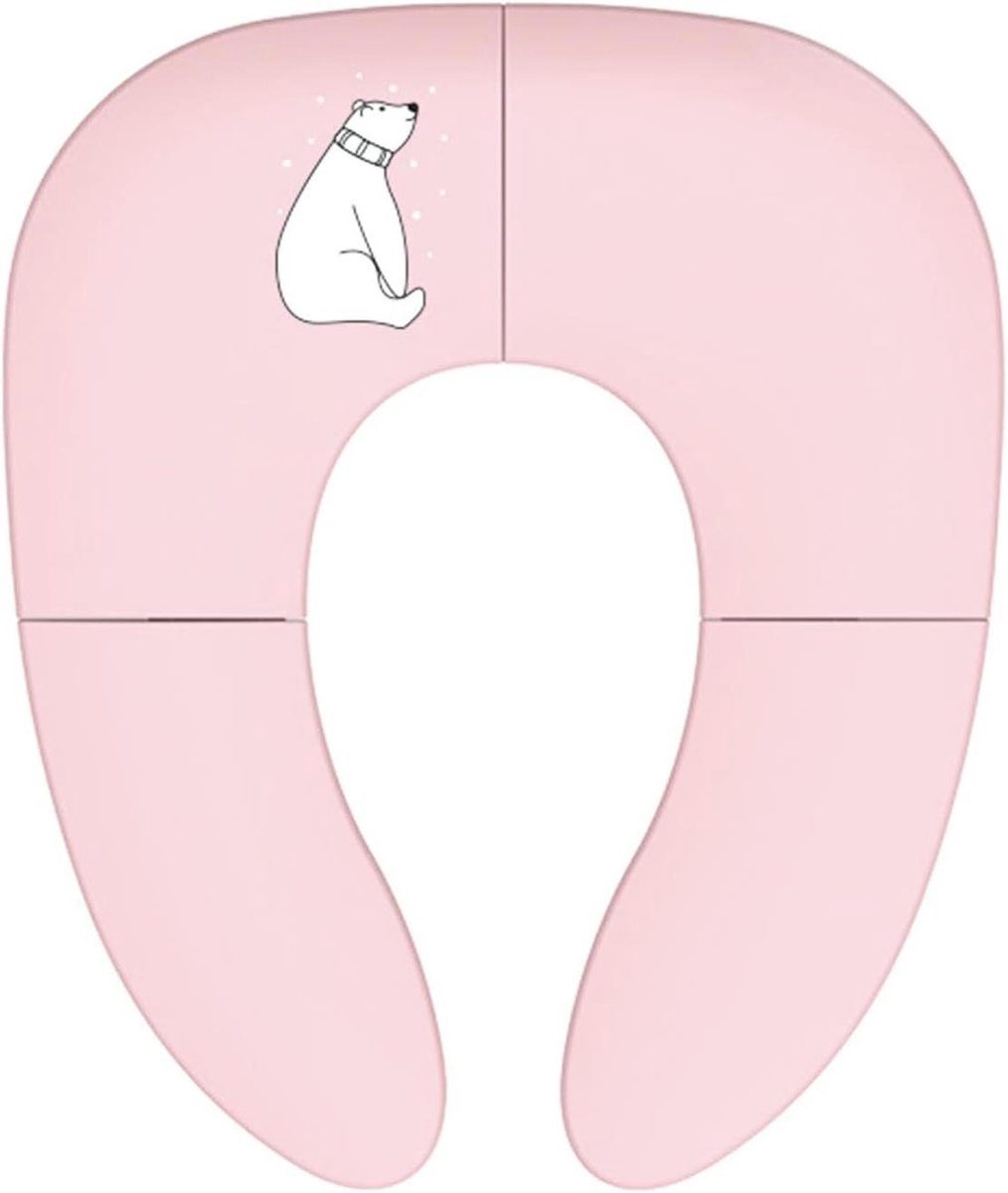 Reis Potty Stoel - Toilet Trainer - Zindelijkheidstraining Onderweg - Opvouwbaar Antislip - 29 x 34.4 CM - Roze