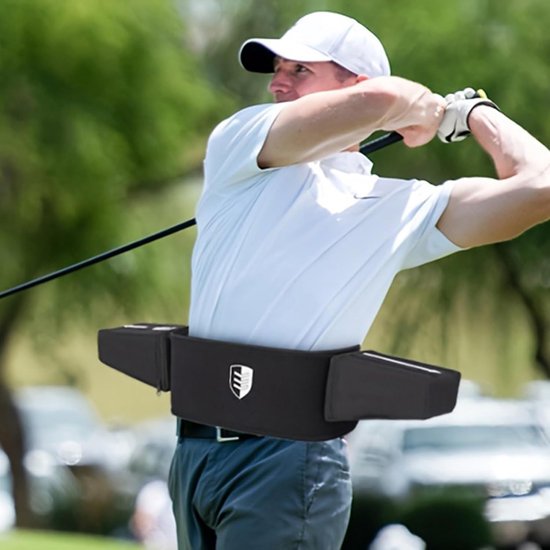Golfzwaai Trainingshulp - Swing Correctie - Golftechniek Verbeteren - Arm-Lichaam Coördinatie - 35cm Lengte - Zwart — afbeelding 5