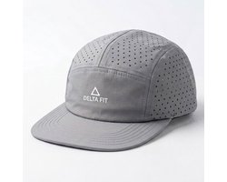 Delta Fit Cap Grijs – Sport Pet Unisex – Ademend & Sneldrogend