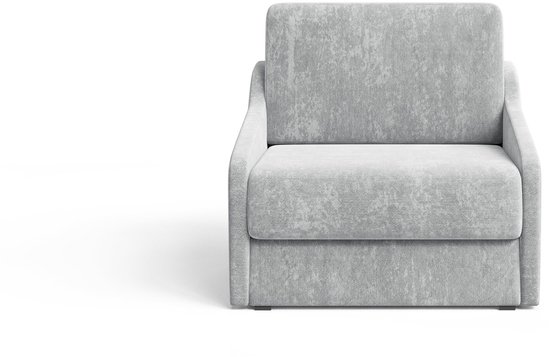 Fauteuil Met Slaapfunctie Slaapbank Ban Fly 80 Fauteuil Slaapbank - Armstoel - Kinderbed - Compact en Comfortabel - 1-zits - Vibe 86 (Lichtgrijs) van AJE Meubles B.V. — afbeelding 3