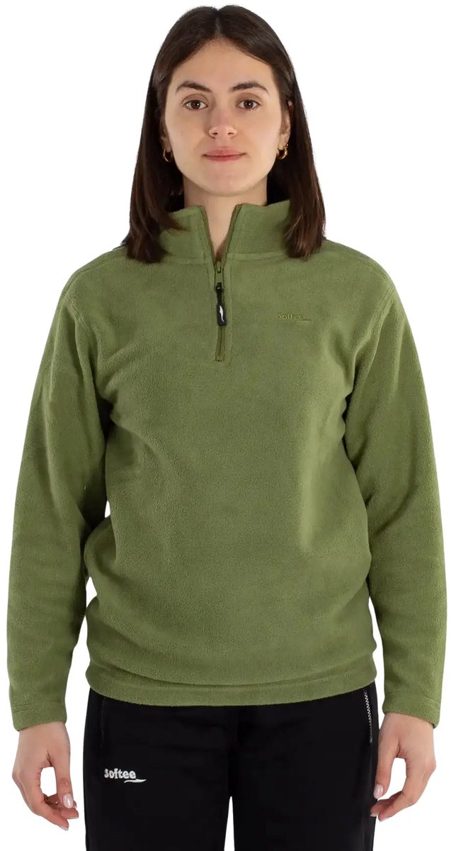 Softee Marveland Fleece Met Halve Rits 14 Years Kinderen Groen