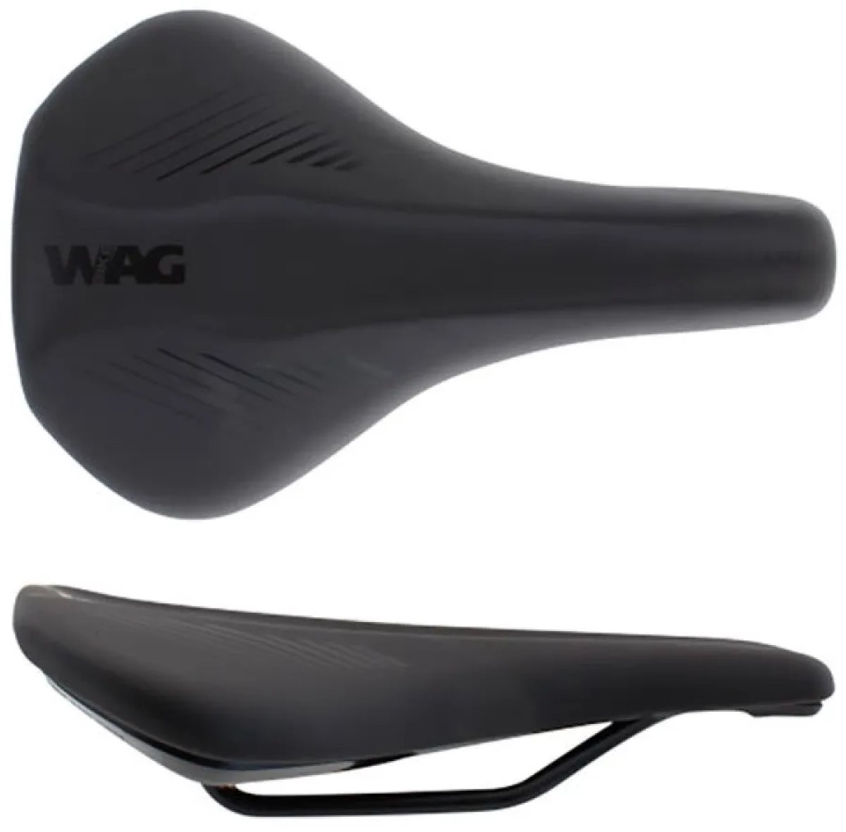 Wag Race Short Zadel Zwart 155 mm