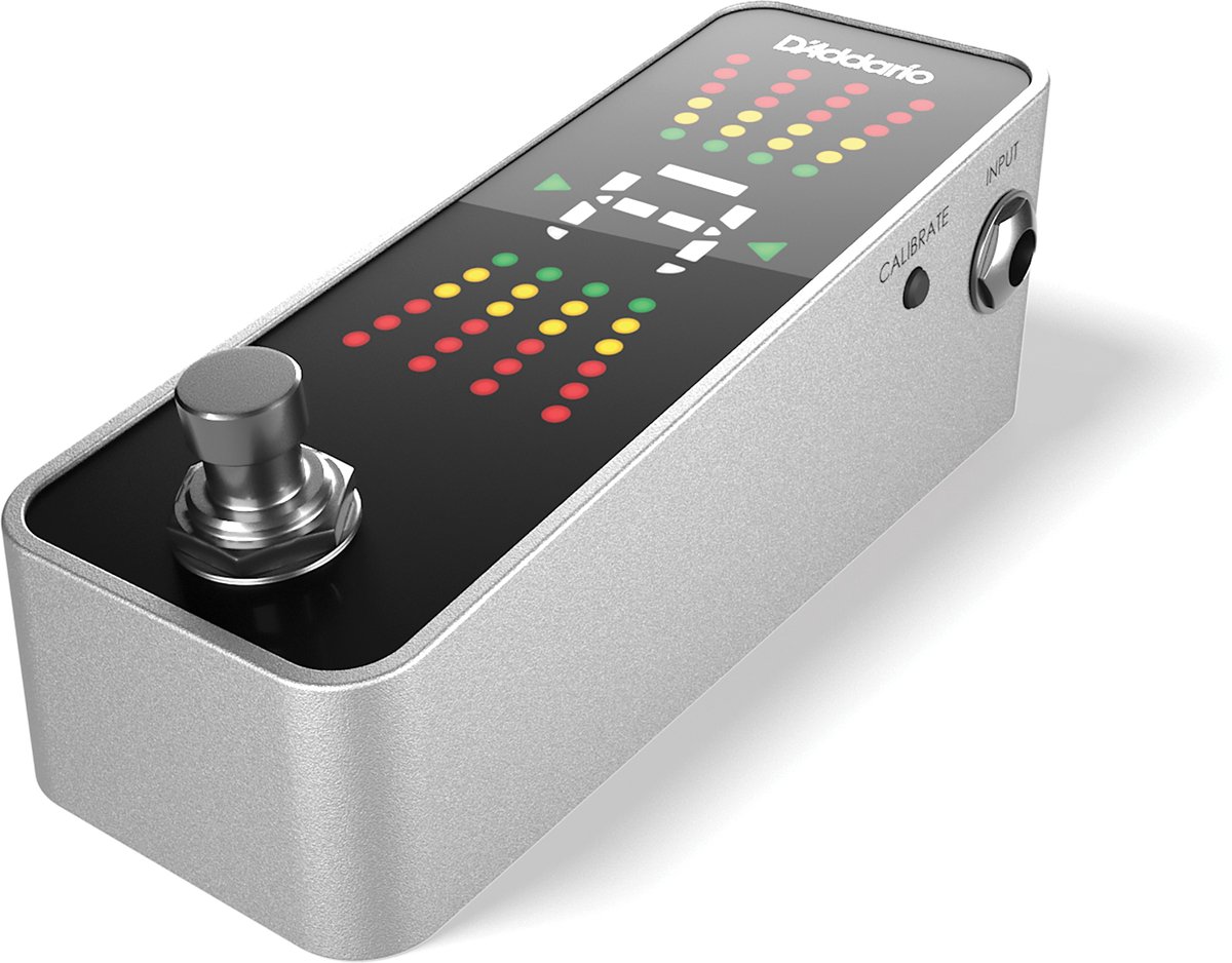 D'Addario PW-CT-20 Chromatic Pedal Tuner - Stemapparaat voor gitaar