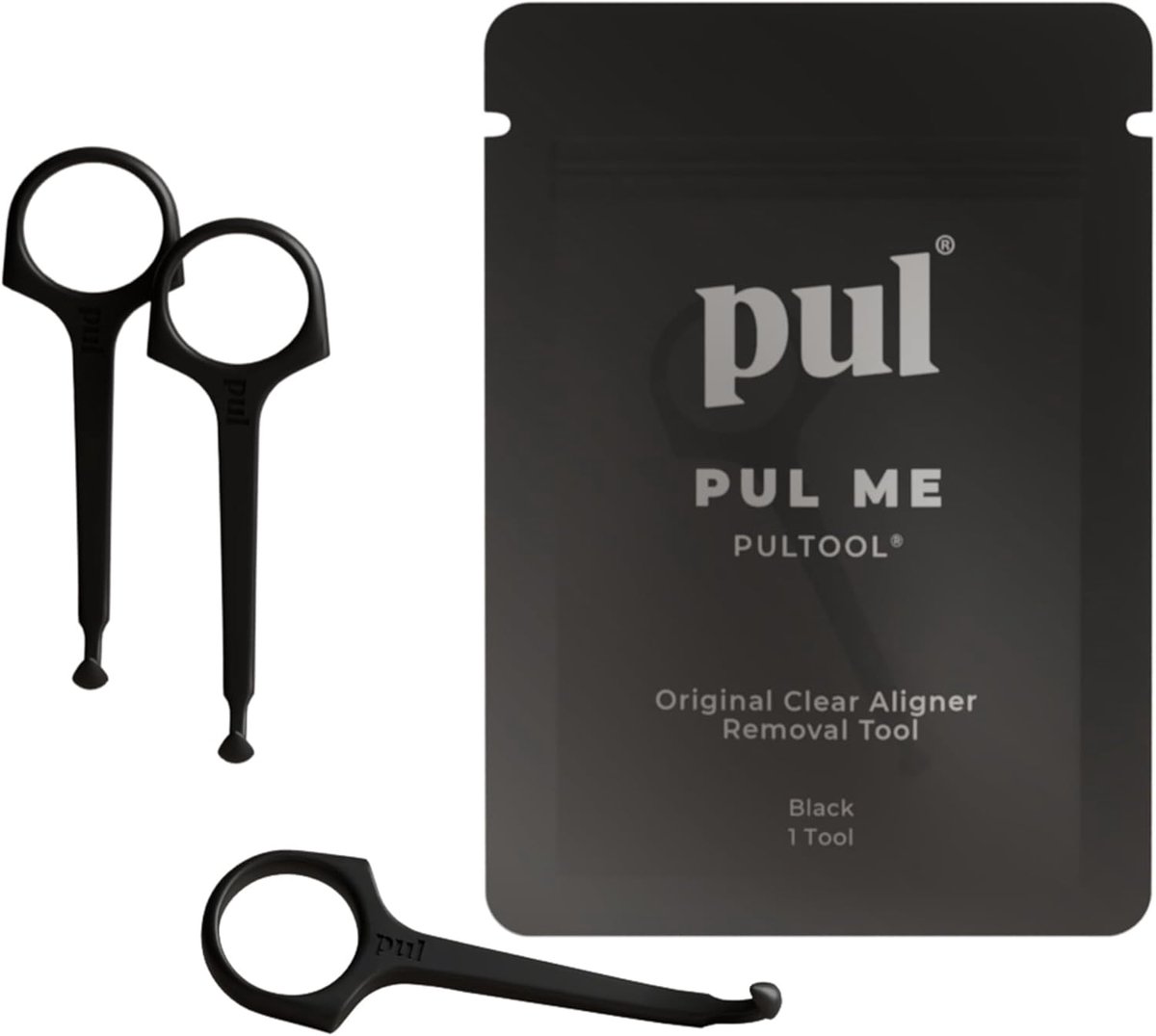 Aligner Verwijderaar - Beugel Tool - Mondhygiëne - Handsfree Ontwerp - 3 Stuks - Zwart