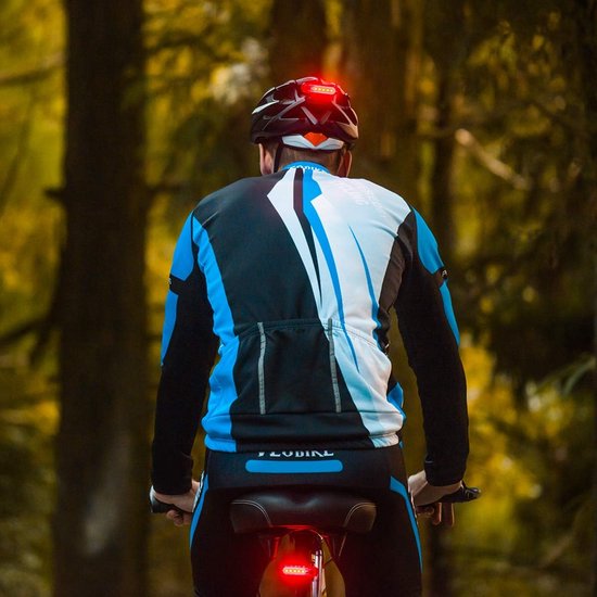 2 Stuks Fietslamp - Fiets Achterlicht - fietsachterlichten - Voorlicht & Achterlicht - Fietsverlichting USB oplaadbaar - Led Fietslamp - Fietslampjes - Valbestendig & Waterdicht - Fietslamp Geschikt Voor Elke fiets - voor nachtelijk rijden - Rood — afbeelding 3