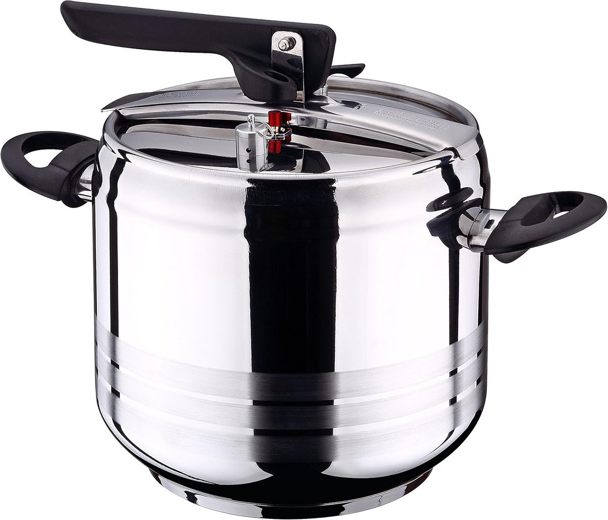 Snelkookpan Drukpan Snel Koken Veiligheidssysteem 7 Liter Zilver