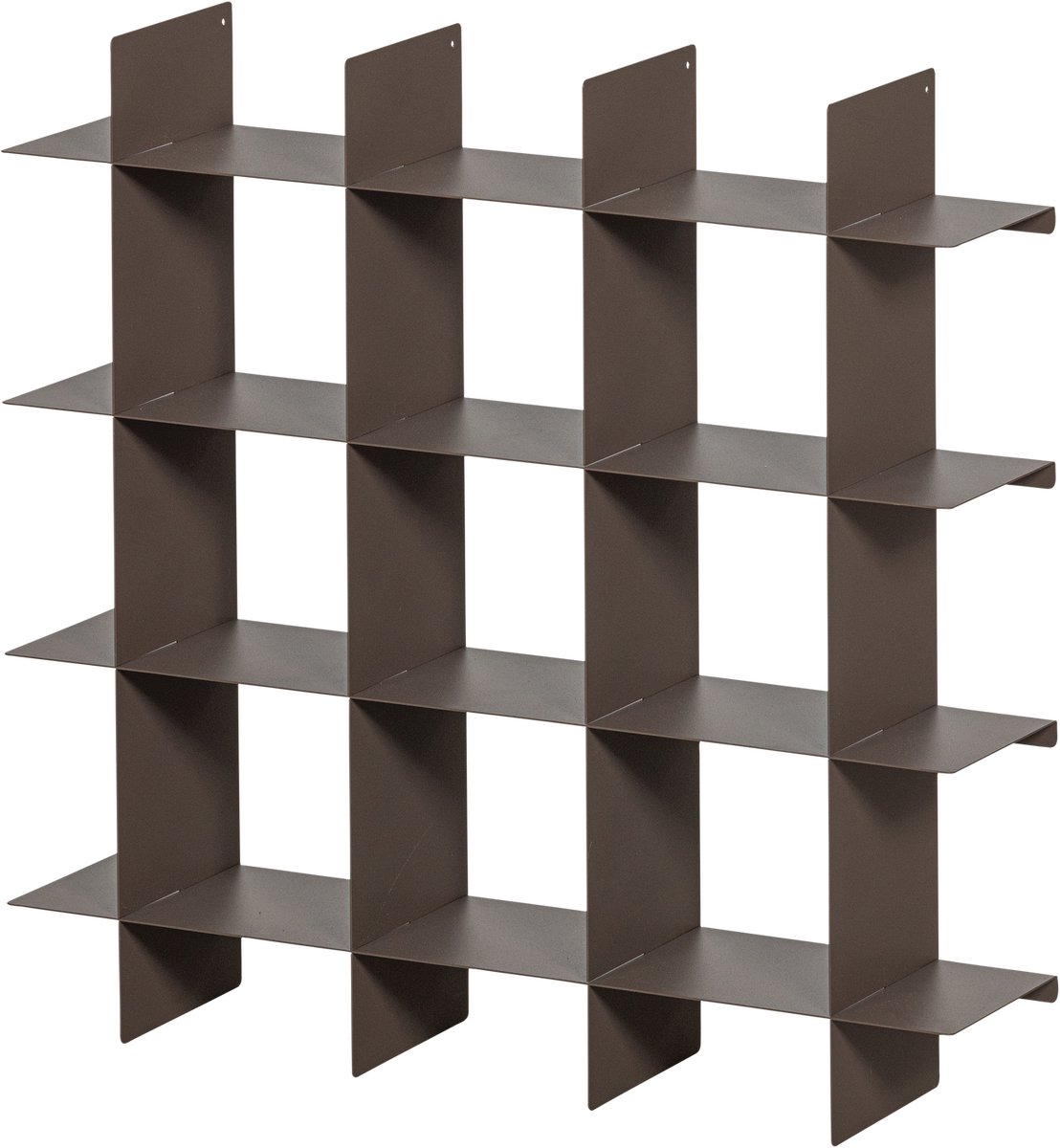 WOOOD Brik Wandrek - Metaal - Mokkabruin - 60x60x15
