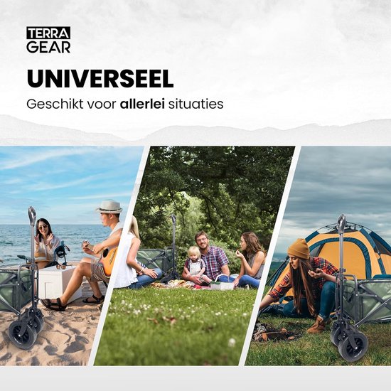 Bolderkar opvouwbaar - Stevig opvouwbaar frame - Strandwagen - Kampeeruitrusting van Bolderkar Opvouwbaar — afbeelding 3