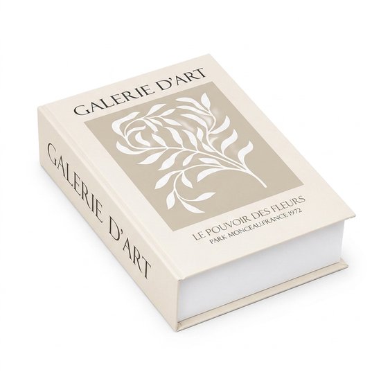 Velani | Decoratief Opbergboek Galerie'd Art - Nep Boek Woonkamer - Magnetische Sluiting - Salontafel Decoratie - Coffee Table Book - Cadeau