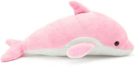 Zacht Knuffeldier - Pluche Speelgoed - Kinderspeelgoed - Machinewasbaar Ontwerp - 19 cm - Roze Dolfijn — afbeelding 4