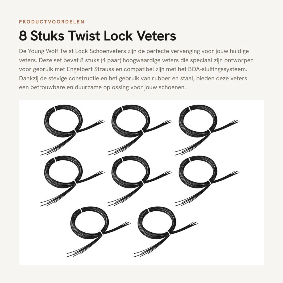 Dailygoods- Veters 120 cm - Veters rond - Veters elastische - Veters zwart - Veters wit - Set van 8 stuks - Schoenenveters