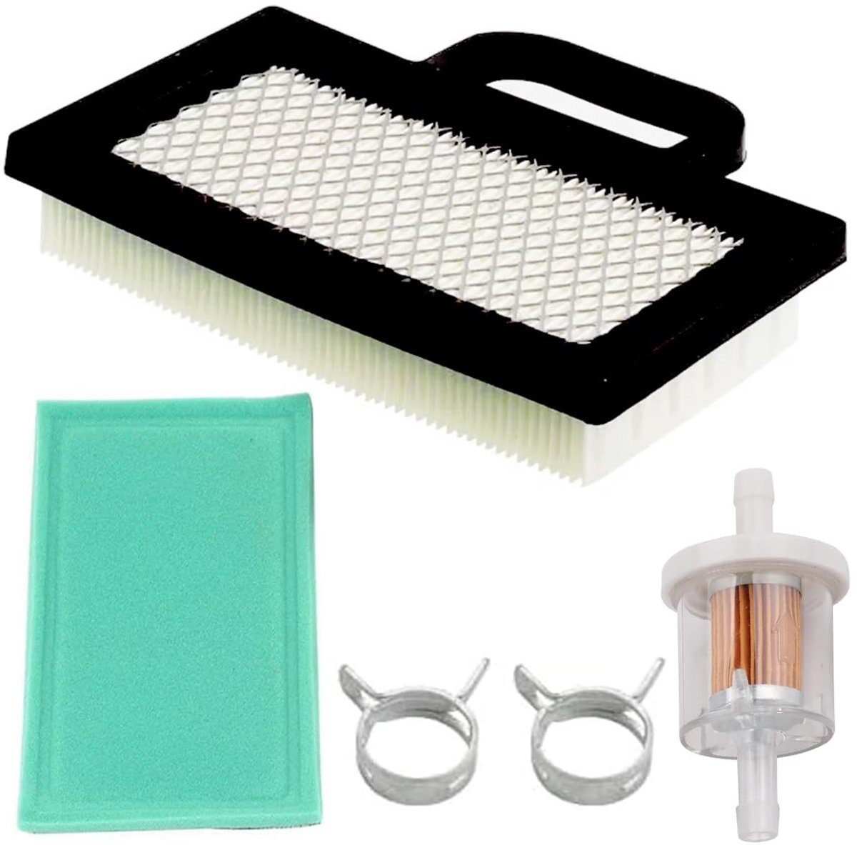 Dailygoods - Luchtfilter Grasmaaier - Vervangingsfilter - Efficiënte filtering - 17,98 x 11,94 x 3,81 cm - Voor BS 18-26 HP - Geschikt voor JD L120 LA...