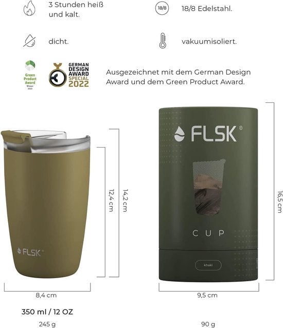 Koffiebeker - Reisbeker Thermos - Koffie Onderweg - Lekvrij en BPA-vrij - 350 ml - Nachtblauw — afbeelding 2