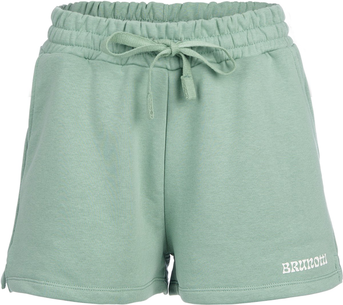 Brunotti Milly Sweat Short Dames Korte Broek Relaxed Fit Casual en Comfortabel – S Eucalyptus