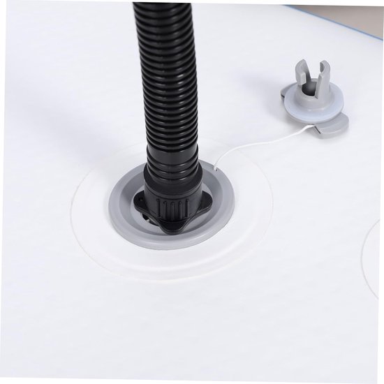 Opblaasbare pomp adapter - Luchtventiel converter - Watersport accessoires - Brede compatibiliteit - 15x10cm - Zwart — afbeelding 4