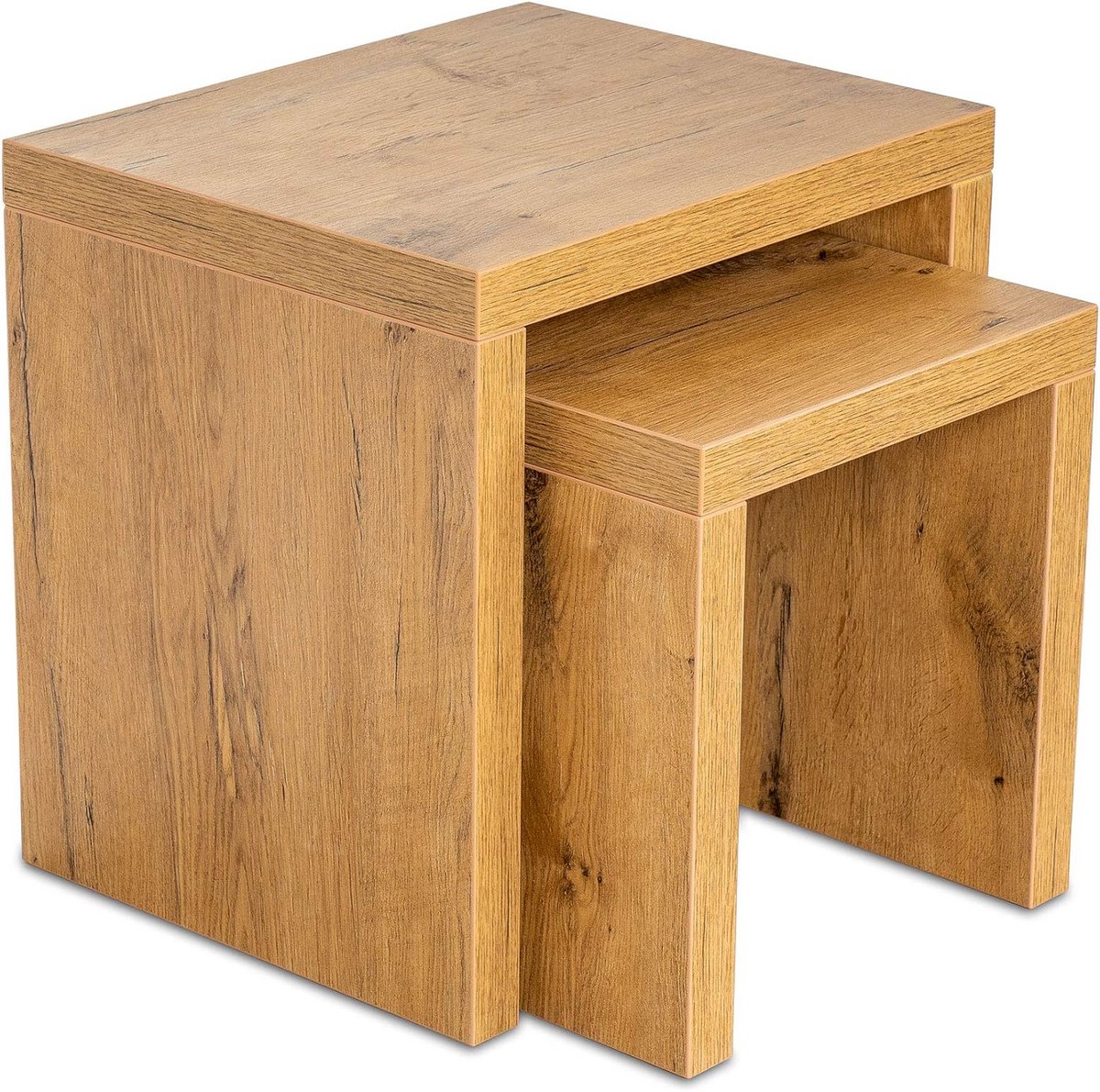 Salontafel set - Bijzettafels - Woonkamer inrichten - Geen montage nodig - 44 x 36 cm - Wi