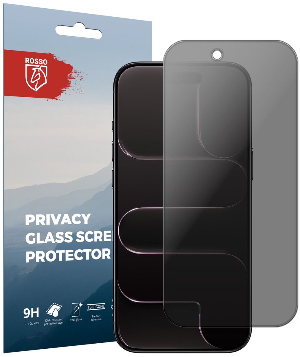 Rosso Privacy Screen Protector Geschikt voor iPhone Air - 9H Gehard Glas - Case Friendly Tempered Glass - Eenvoudige Installatie