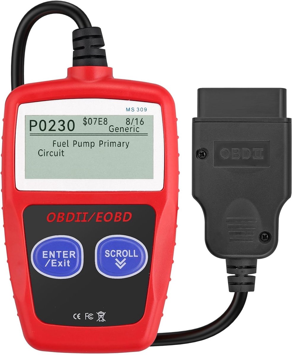 OBD2-diagnoseapparaat voor auto, foutcodelezer met 10 talen en I/M-gereedheid, scanner voor voertuigdiagnose