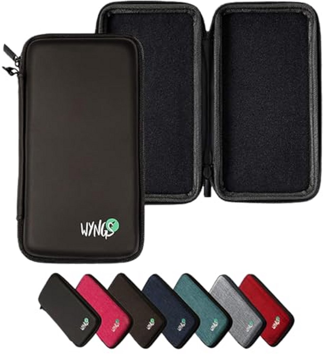 Beschermhoes Rekenmachine - Harde etui - Veilig Transport - Op maat gemaakte pasvorm - 23 cm lengte - Zwart