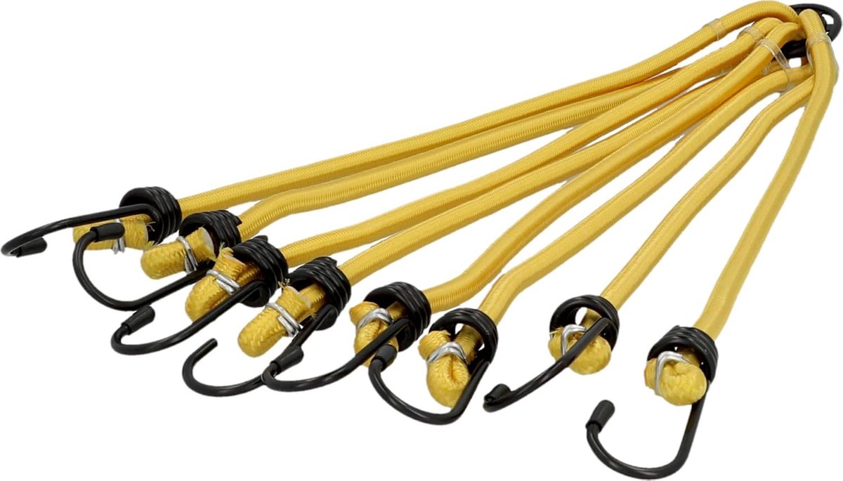 Bagagespanner - Elastische Band - Vastzetten Bagage - 8-Armig Ontwerp - 70 cm - Zwart